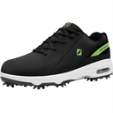 FENLERN Golf Shoes Men, Spiked, Waterproof Leather Upper, Cushioning F006 Size 12