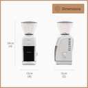 Baratza Encore Coffee Grinder ZCG485BLK, Black (4.7 x 6.3 x 13.8 inches)