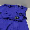 QMZ Wedding Guest Dresses for Women Have Pockets Cocktail Dress Ruffle Sleeve A Line Evening Party Formal Dresses for Women-Royal Blue-L