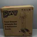 Stepper Machine with Resistance Bands, Mini Stepper with 300LBS Weight Capacity, Twist Stepper for Full Body Workout, Adjustable Step Height, Smooth and Quiet, Step Machine for Men Women