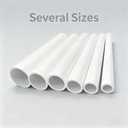 YSIL 1" PVC Pipe 1FT Long Sch40 Furniture Grade for Home,Farm,Garden,Workshop White 6 Pack