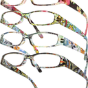 Gaoye 4-Pack Readers for Women, Blue Light Blocking Reading Glasses, Stylish Reading Glasses for Women in 4 Patterns