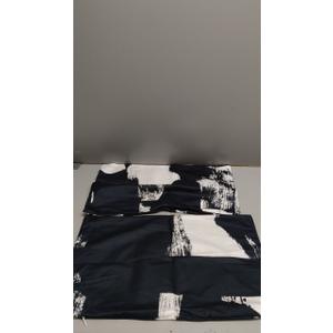 Vineland Throw Pillow Covers Set Black and White Abstract Farmhouse Cushion Case 20 x 12 Inch, Double-Sided Printing, Square Decorative Pillowcase for Home Car Sofa Decor