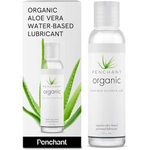 Penchant Organic Aloe Vera Lube - Personal Lubricafication for Women and Men, Water Resistant Sex Lube, Natural Moisturizing Lubricant Gel for Couples, Made Without Paraben and Glycerin 4oz (4 Fl Oz (Pack of 1))