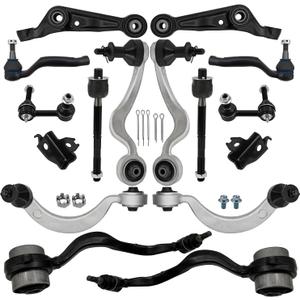 14 PCS Front Upper & Lower Control Arms Kit Compatible with Lexus LS460 AWD 2007-2017 with Links & Tie Rod 48610-59085 48610-59095