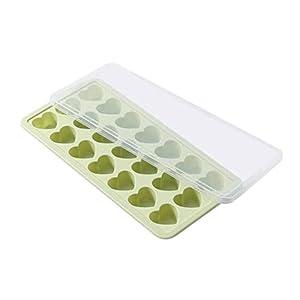 Silicone Ice Cube Tray with Lid - Mini Silicone Ice Tray with Lid,Small Ice Cube Tray,Tiny Ice Cube Trays for Iced Coffee,Baby Food,BPA Free,Easy Release (Blue+Green+Pink)
