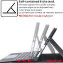 Omnpak Protective Case for Surface Go 4 2023/Go 3 2021/Go 2 2020/Go 2018 with Stylus Holder, Multiple Angle Slim Lightweight Cover, Compatible with Type Cover KeyboardKeyboard Not Included