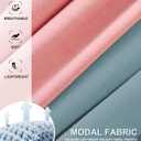 ANLIQI Women's Modal Underwear Tummy Control Hipster Panties Pack Full Coverage Briefs Soft Breathable Stretch Striped Undie (XXL)