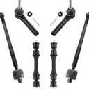6pcs Front Suspension Kit Inner Outer Tie Rod Ends Sway Bar End Link Fit For Cadillac Escalade ESV For Chevrolet Silverado Suburban Tahoe For GMC Sierra Yukon XL K700432 ES800948 EV800938