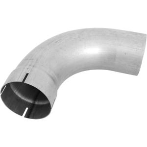90 Degree Exhaust Pipe Elbow, 4" ID/OD Aluminized Steel Exhaust Flex Pipe, Universal Fit