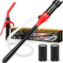 ELEAD Portable Battery Powered Pump - Red Electric Fuel/Water Transfer Pump 2.4 GPM, Liquid Siphon Pump with Adjustable Flow Control, Gas Pump with Filter Design, Gas Can Pump Ideal