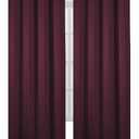 LEMOMO Burgundy Red Thermal Blackout Curtains/52 x 84 Inch/Set of 2 Panels Room Darkening Curtains for Bedroom