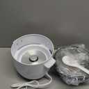 AROMA Rice Cooker, 3-Cup (Uncooked) / 6-Cup (Cooked), Small Rice Cooker, Oatmeal Cooker, Soup Maker, Auto Keep Warm, 1.5 Qt, White, ARC-363NG