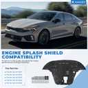 Engine Splash Shield Fit for Kia K5 2021-2025, Engine Under Cover Case Guard Front Splash Shields with Screw Hardware