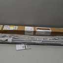 UNISHADES no Drill Cordless Roman Shades for Windows, 34" W 64" H - 100% Blackout - Linen - Beige