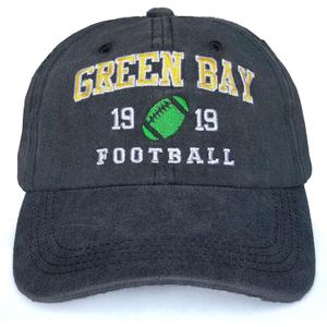 Football Fans City Embroidered Hat for Men Women Adjustable Baseball Unisex Cotton Cap (One Size, Bc-green)