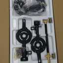 Vivicreate Cast Iron Propane Gas Stove Double Burner Heavy Duty Portable Removable Outdoor Cooker 200LB Support High Heat for Camping BBQ Fogon de Gas Estufa de Gas Portatil Parrillas de Gas