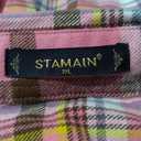 Plaid Shirts for Women Casual Button Down Flannel Shirt Plus Size Roll Up Long Sleeve Checkered Blouse Tops (Small)