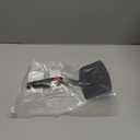 Silicone Spatula Turner, Heat Resistant Pancake Spatulas for Nonstick Cookware Pan, Wide Slotted Cooking Spatula for Frying Omelette, Egg, Fish and Kitchen Use, Thin Flexible Dishwasher Safe, Black