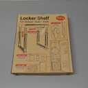 Locker Organizer Shelf Adjustable Width and Height, Ideal Locker for School, Office, and Gym Lockers (Black)