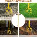 BARAYSTUS Garden Hand Tiller Garden Claw Twist Tiller Cultivator Tiller Soil Loosener Lawn Aerator Areator Loosen, Rototiller, Garden Bed and Plant Box Cultivator, Garden Tools.