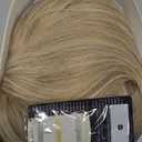 MY-LADY Hair Toppers for Women with Thinning Hair 14 Inch 6"x6" Lace Base Wiglets with Side Bangs Clip in Synthethic Hairpieces Mixed Blonde