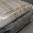 8x10 Beige Plaid Living Room Area Rug