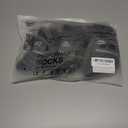 Merino Wool Hiking Crew Socks, Thick Thermal Warm Winter Cushioned Sock For Men & Women, Moisture-Wicking 3 Pairs (Small, Black-1)