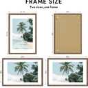 Hongkee 20x30 Frame, Rustic Brown Wood Style - Display Posters 16 x 24 with Mat or 20x30 without Mat, Wall Mounting Horizontal and Vertical, 1 Pack