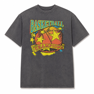 Grey Basketball Champions T-shirt Size M