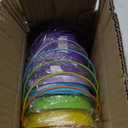 Small Metal Buckets with Handle - 6 Pack Colored Galvanized Bucket for Kids, Classroom, Crafts, and Party Favors (Multi-Colored, 4.3" Top)