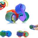 2pcs 3D Printed Gear Stress Relieving Toy, Fidget Toys for Kid & Adult, Anxiety Relief Items Ideal for Autism & ADHD, Portable Sensory Toy Tool for Anxiety & Focus Perfect Christmas Birthday Gift