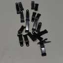 20 Pcs Metal Mini Clamps Mini Spring Clamp Crocodile Alligator Clips 1/2 Inch Wide for Work, Smooth Jaw, 5/16 Inch Capacity (Black)
