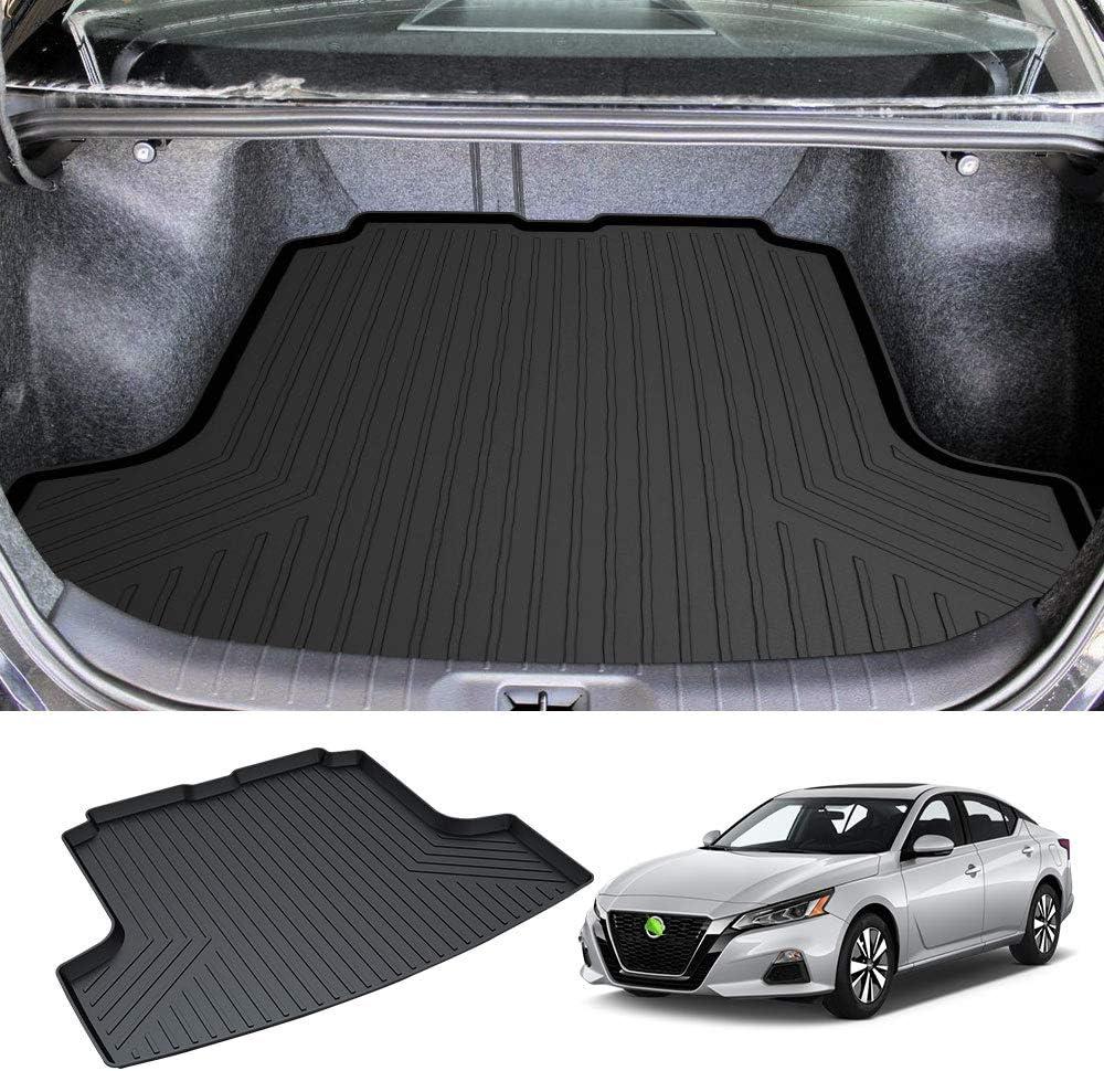 Powerty Trunk Mat for 2019-2025 2026 Nissan Altima Sedan Accessories Cargo Mats TPO All Weather Cargo Liner Heavy-Duty Trunk Liners