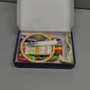 spicssa DIY Stitch Book, Embroidery Stitch Book on Linen Fabric, Complete Toolkit and Video Tutorials, Perfect for Beginners and Craft Lovers (5.12IN)