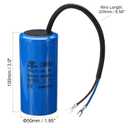 PATIKIL CBB60 45uF Running Capacitor, AC 450V 2 Wires 50/60Hz Cylinder 100x50mm for Air Compressor Motor, Washing Machines, Refrigerators Motor Start