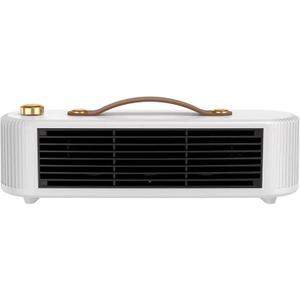 800W portable fast heating heater, multifunctional space heater with 2-level adjustable overheating, suitable for use in bedrooms, offices, and indoor environments (white)
