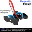 Brake Caliper Compression Tool - Rotating Ratchet Caliper Piston Compressor Tool with 2 Pcs Steel Plates, 360 Adjustable Brake Caliper Tool, Essential Tool for Car Brake Maintenance
