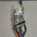 Portable Fuel Transfer Pump, 2.6GPM Battery Powered Fluid Siphon Pump with Adjustable Flow Nozzle - Universal for Gasoline, Diesel, Water Transfer, Battery Gas Pump for Mechanic,Home,Outdoor Use (Black&Orange)