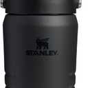 STANLEY IceFlow 2.0 Flip Straw Jug with Handle 40 oz | Twist On Lid and Flip Up Straw | Leakproof for Travel and Sports | Insulated Stainless Steel | BPA-Free | Black 2.0
