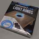 GoSports Cornhole Light Up LED Ring Kit 2pc Set - Red, White or Blue - Compatible with All Cornhole Games
