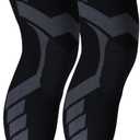 Leg & Knee Compression Sleeves V2 FLYTEX (2XL, Black)