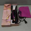 LANDOT Hair Straightener and Curler 2 in 1 - Twist Straightening Curling Iron Combo - Flat Iron Curling Iron in One for Curl Wave Straighten Hair