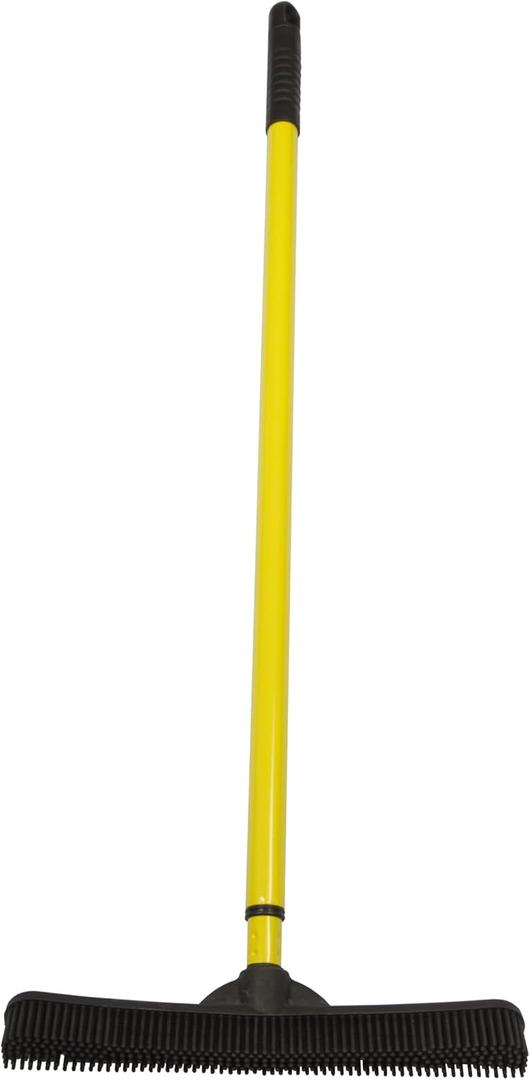 Pet Hair Rubber Broom with Squeegee, Tile and Hardwood Pet Hair Rubber Broom with Squeegee, Tile and Hardwood
