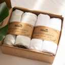 Baby Bassinet Sheets 4 Pack Compatible with SNOO Smart Sleeper and Chicco LullaGo Anywhere Portable Bassinet, Ultra Soft & Skin-Friendly, Grey and White