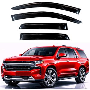 KPY Rain Guards Fit for 2021-2026 Chevrolet/Chevy Tahoe, Out-Channel Window Visors Vent Wind Deflectors 4PC, Car Accessories for 2021-2026 GMC Yukon/Cadillac Escalade (Excludes Yukon XL)