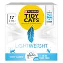 Purina Tidy Cats Low Dust, Multi Cat, Clumping Cat Litter Odor Control Formula, LightWeight Glade Clear Springs - 17 lb. Box