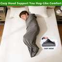 Wearable Pod for Deeper Sleep, 2026 Hug Sleeping Bag with Soft &Weighted Fabric - Snug in Warmth and Ease Stress Slumberpod,Wearable Blanket Hoodie for Travel & Home Camping Hoodie