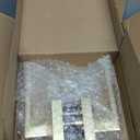 Goldenwarm Gold Door Handles Interior, Zinc Alloy Heavy Duty Brushed Gold Interior Door Handles for Bedroom Bathroom, Modern Square Privacy Door Levers (6 Pack)