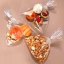 eowqeiur Christmas Gift Bags(9x12 Inch) 120 PCS Large Clear Plastic Cellophane Bags for Treat Goodie Candy Cookie Goody Clothes Pouches Holiday Birthday Party Favors Supplies Wrapping Packaging